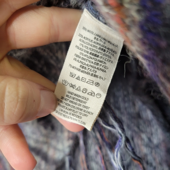 Free people be the one fringe poncho XS - Picture 4 of 6